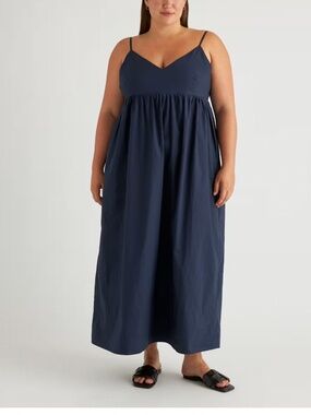 DRESS 100% ORGANIC COTTON SLEEVELESS MAXI DRESS